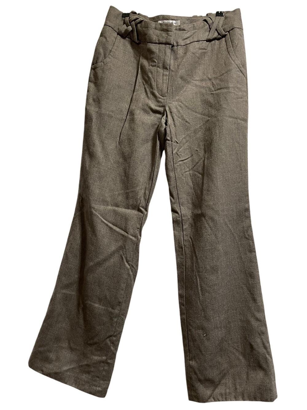 Vintage 90s David N. Wool Slacks - Size 6 - Y2K - Khaki / Tan